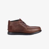 TOMS NAVI Mens Leather Chukka Boots Brown