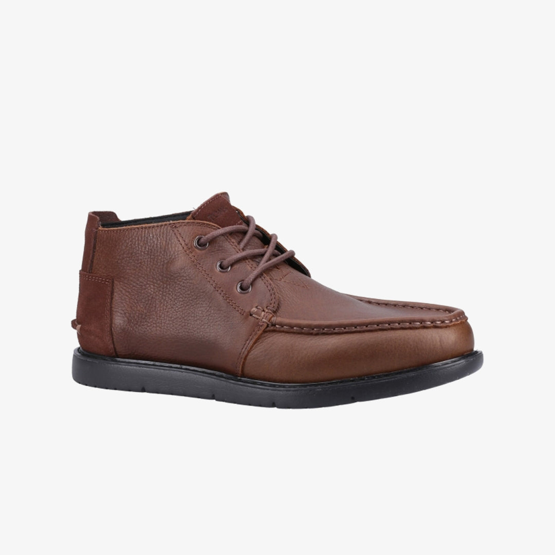 TOMS NAVI Mens Leather Chukka Boots Brown
