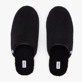 TOMS HARBOR FELT Mens Mule Slippers Black/White