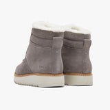 TOMS MOJAVE Womens Suede Sawtooth Sole Boots Grey