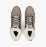 TOMS MOJAVE Womens Suede Sawtooth Sole Boots Grey