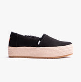 TOMS VALENCIA Womens Espadrilles Black