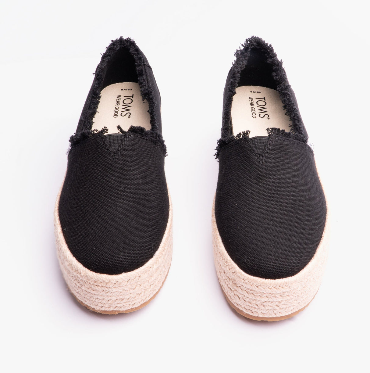 TOMS VALENCIA Womens Espadrilles Black