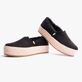TOMS VALENCIA Womens Espadrilles Black