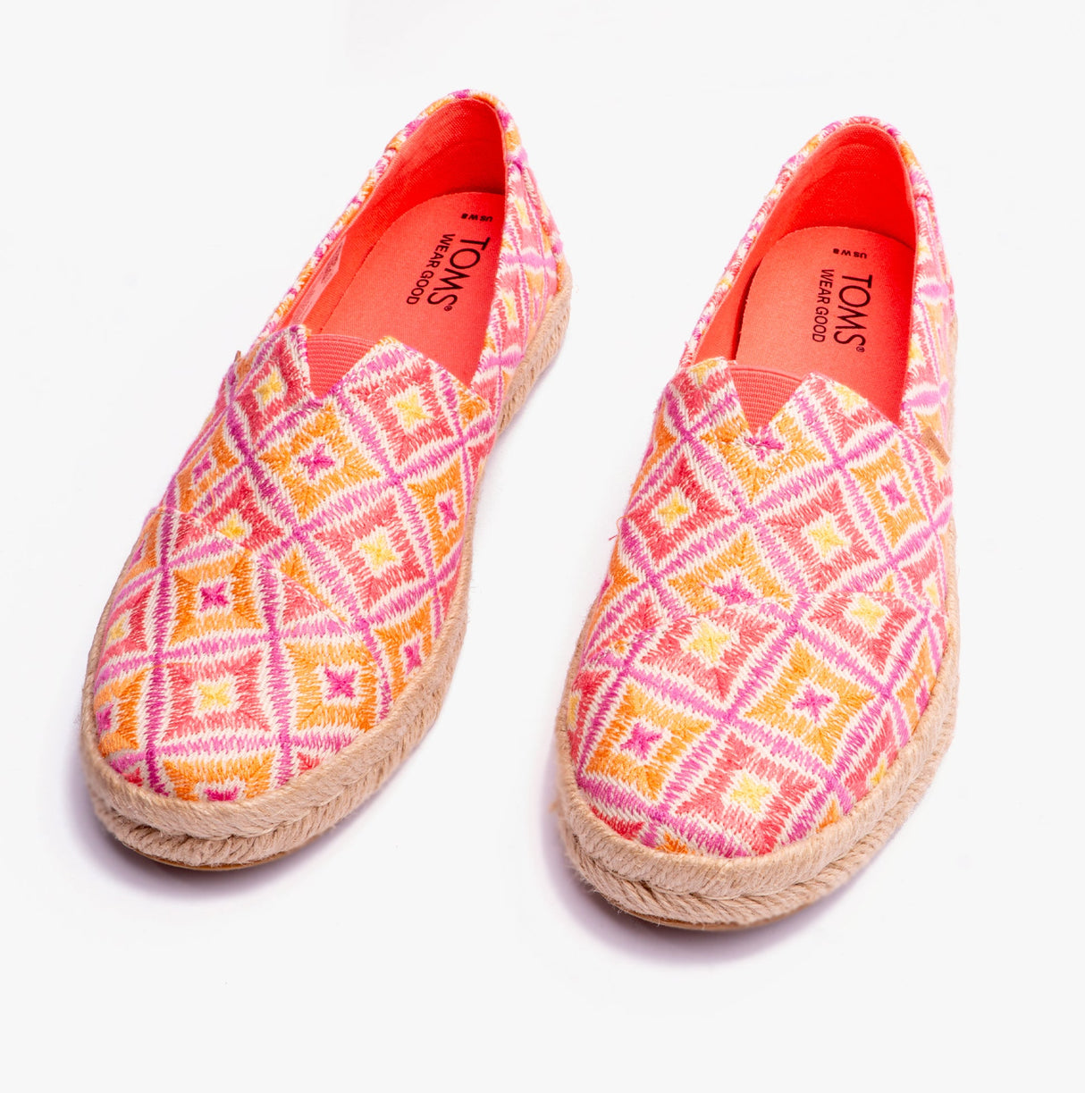 TOMS ALPARGATA ROPE 2.0 Womens Espadrilles Shell Pink