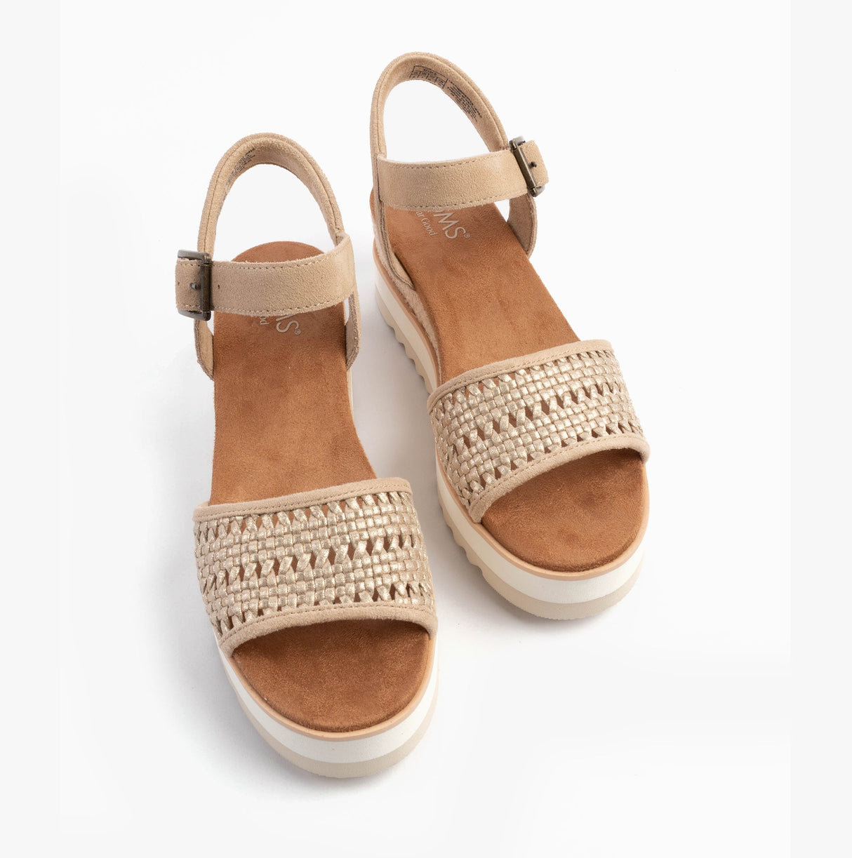 TOMS DIANA Womens Sandals Gold