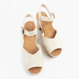 TOMS ISLA PEEP TOE Womens Sandals Natural