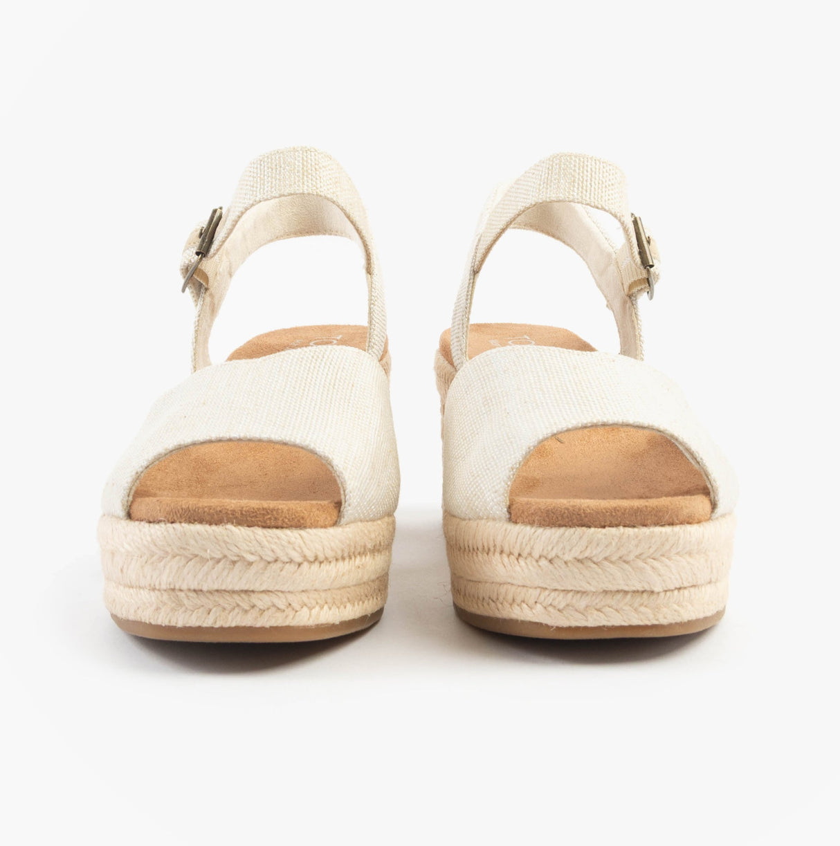 TOMS ISLA PEEP TOE Womens Sandals Natural