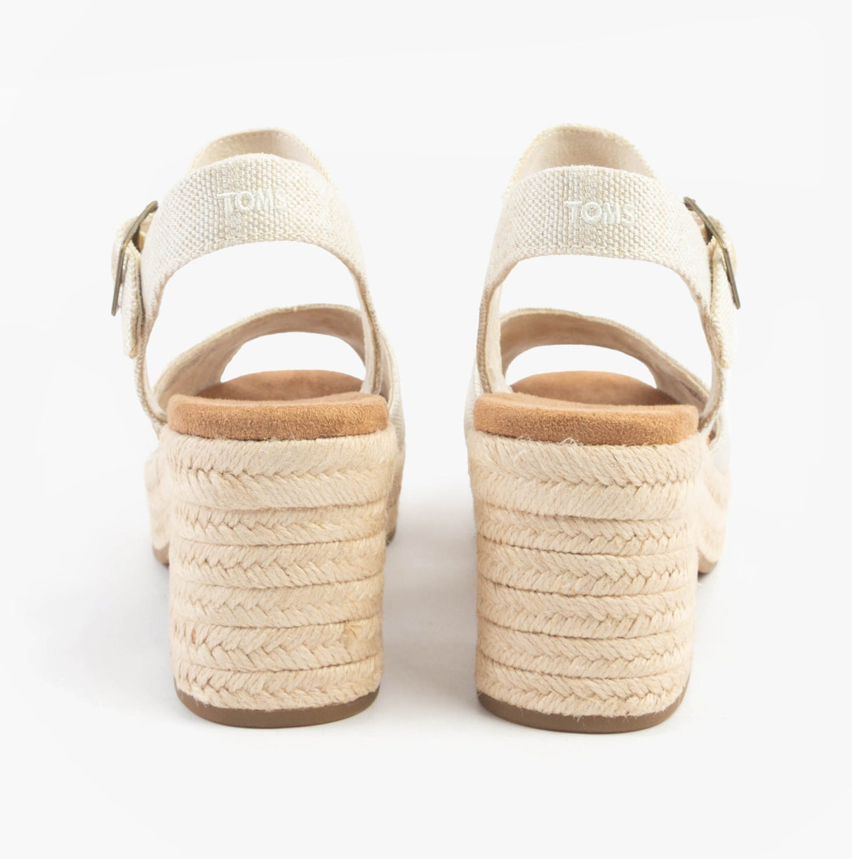 TOMS ISLA PEEP TOE Womens Sandals Natural