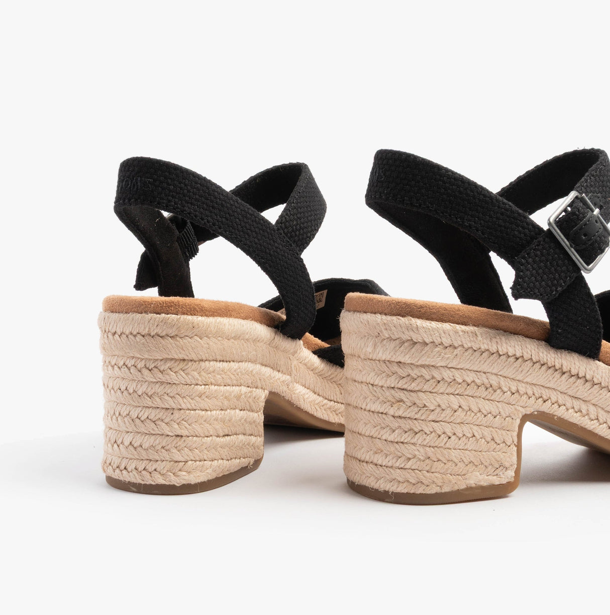 TOMS ISLA PEEP TOE Womens Sandals Black