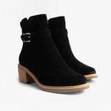 TOMS HAILEY BUCKLE Womens Ankle Boots Black