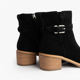 TOMS HAILEY BUCKLE Womens Ankle Boots Black