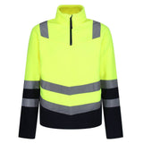 Regatta TRF660 Pro Hi-Vis Half Zip Fleece Top Yellow XL