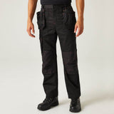 Regatta TRJ387 Incursion Holster Pocket Trousers Black 36" Waist / Long Leg