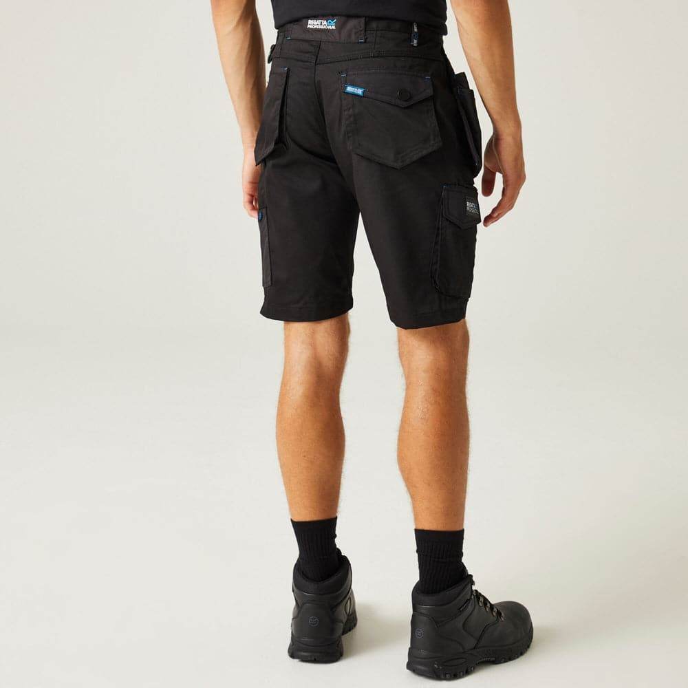 Regatta TRJ394 Tactical Incursion Holster Pocket Cargo Shorts Black, 36" Waist
