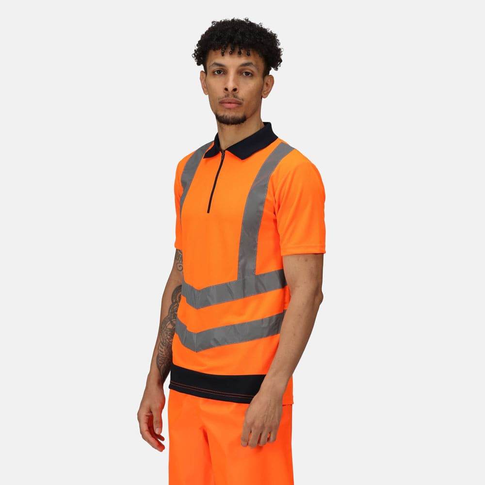 Regatta TRS189 Pro Hi-Vis Short Sleeve Polo Shirt