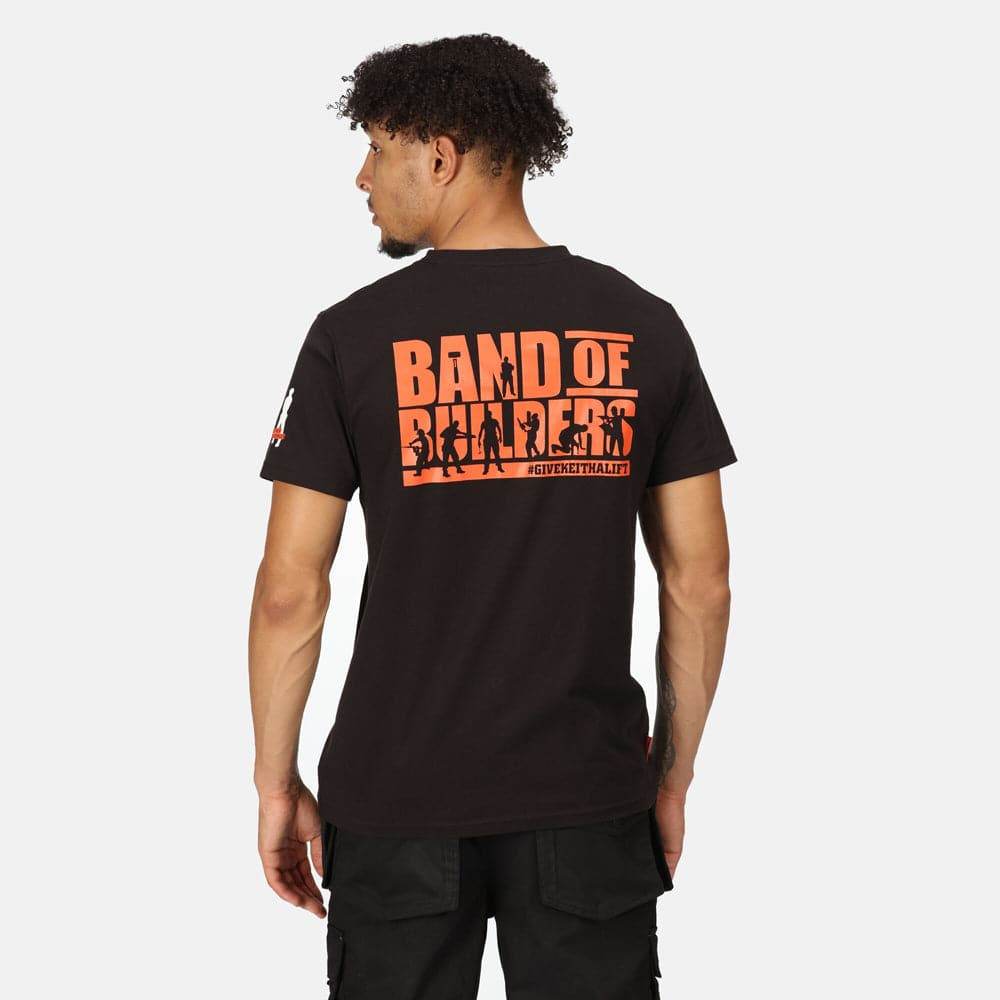 Regatta TRS206 Band of Builders Workwear T-Shirt Black Large