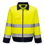 Portwest Madrid Hi-Vis Contrast Bomber Jacket