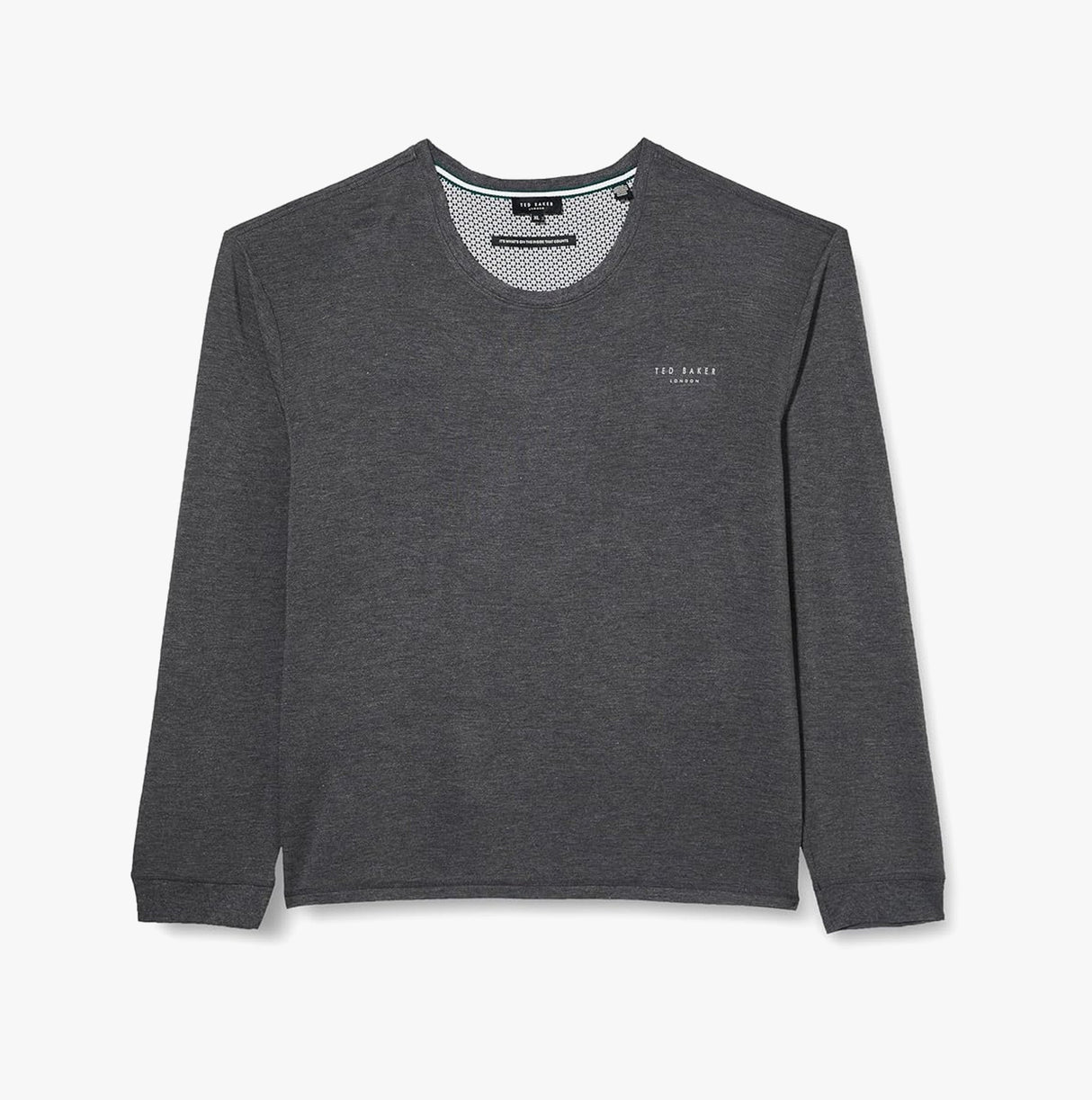 Ted Baker SUPER SOFT Long Sleeve Top Mens Dark Grey