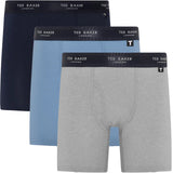 Ted Baker 3-Pack Cotton Boxer Briefs Mens Black/White/Grey