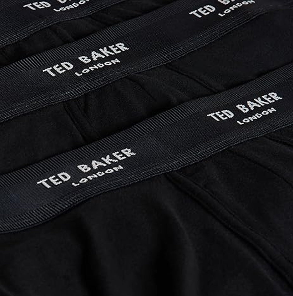 Ted Baker 3-Pack Cotton Trunks Mens Black