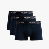 Ted Baker 3-Pack Cotton Trunks Mens Navy