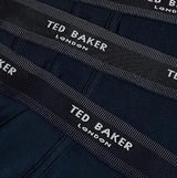 Ted Baker 3-Pack Cotton Trunks Mens Navy