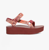 Teva FLATFORM UNIVERSAL SUNSCAPE Womens Sandals Waterless Scarlet