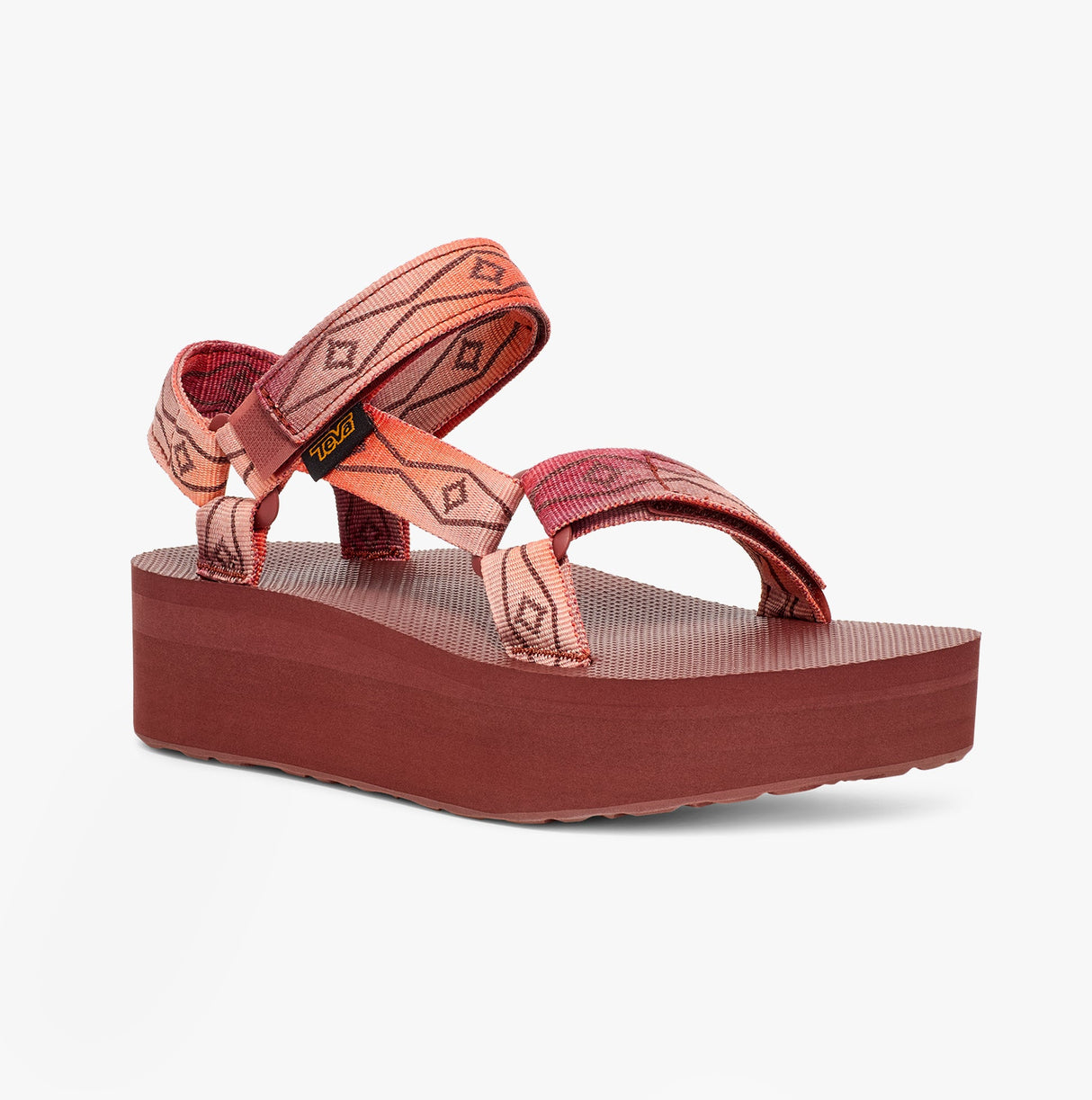 Teva FLATFORM UNIVERSAL SUNSCAPE Womens Sandals Waterless Scarlet