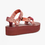 Teva FLATFORM UNIVERSAL SUNSCAPE Womens Sandals Waterless Scarlet