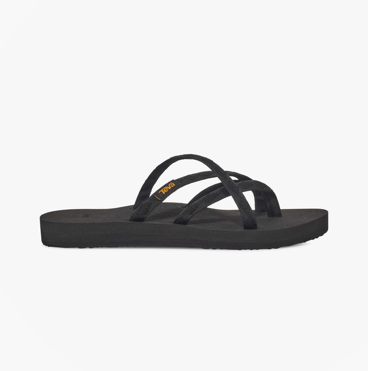 Teva OLOWAHU Womens Flip Flop All Black