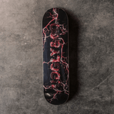 Red Lightning Skateboard Deck