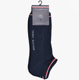 Tommy Hilfiger 2 Pack Iconic Mens Ankle Sport Socks Dark Navy