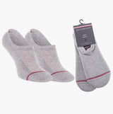 Tommy Hilfiger 2 Pack Mens Invisible Socks Grey