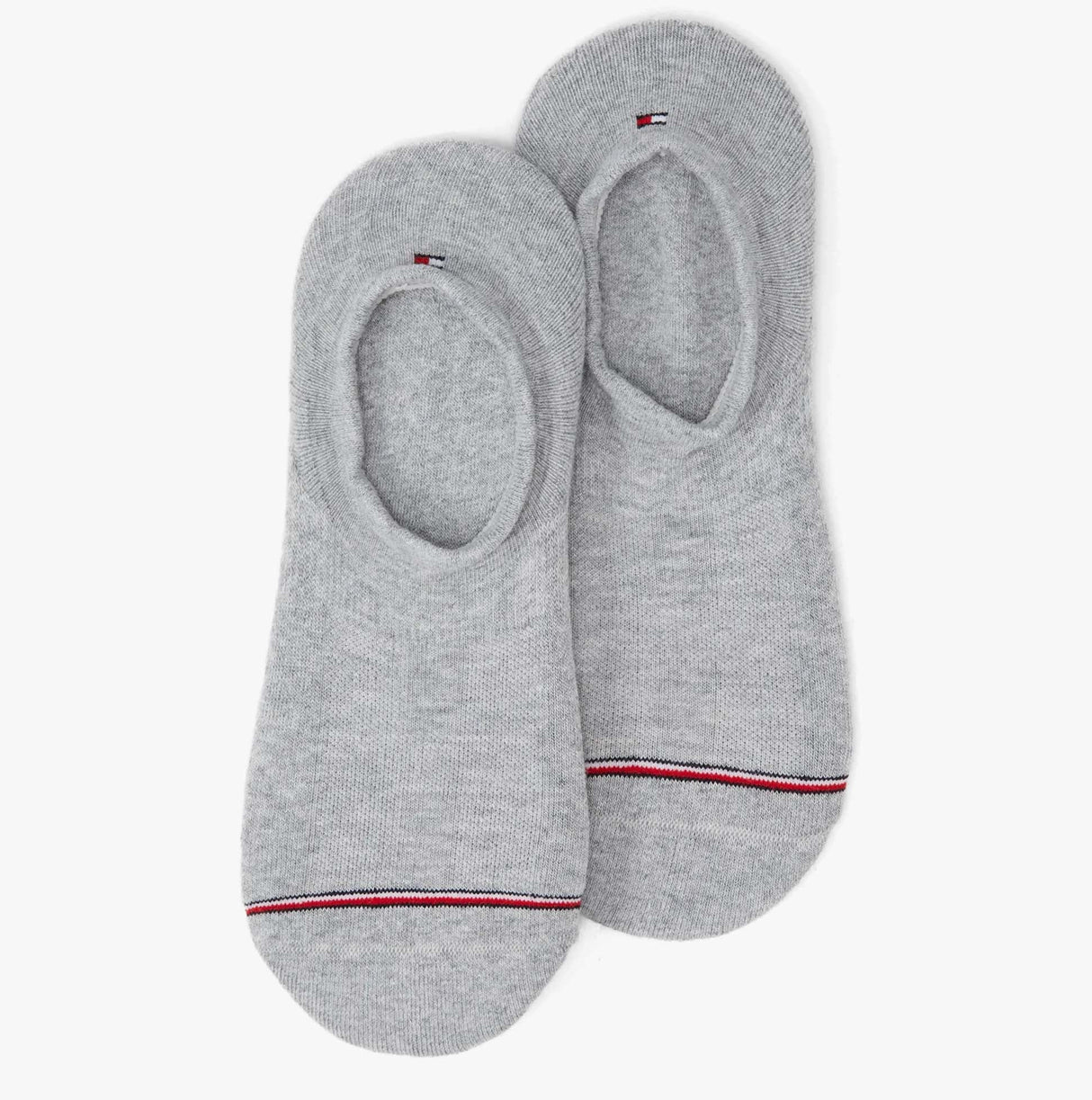Tommy Hilfiger 2 Pack Mens Invisible Socks Grey