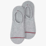 Tommy Hilfiger 2 Pack Mens Invisible Socks Grey