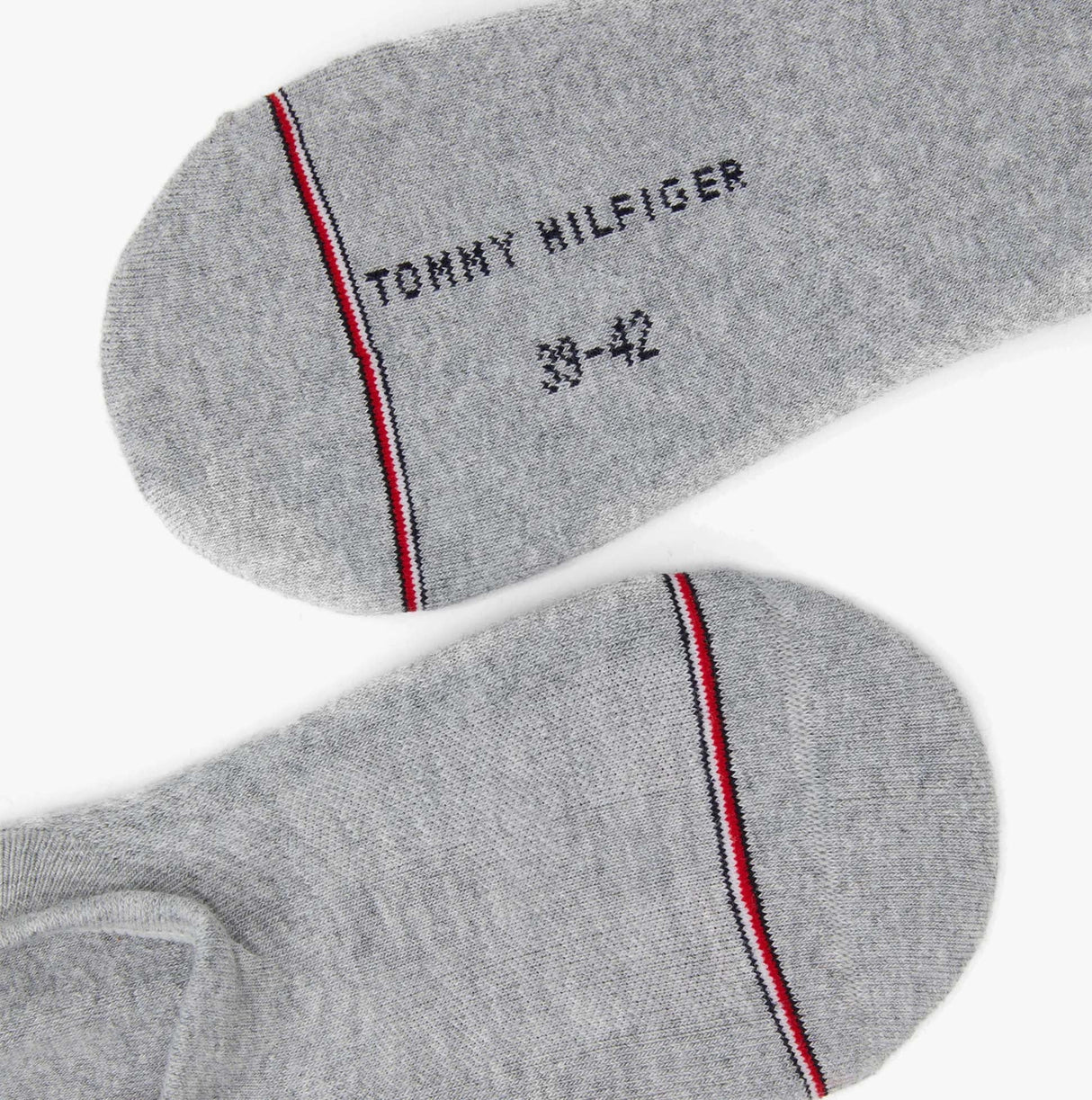 Tommy Hilfiger 2 Pack Mens Invisible Socks Grey