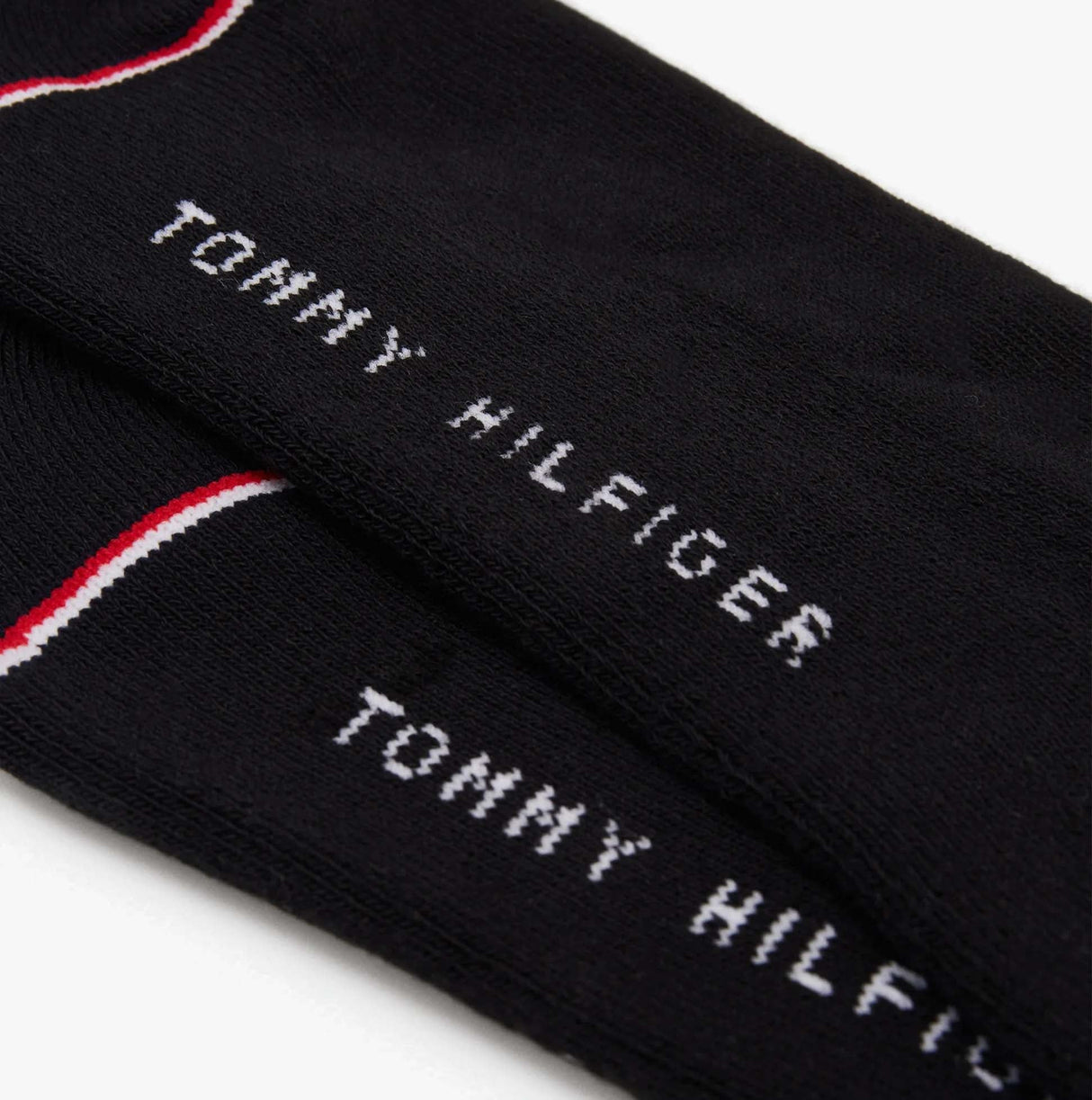 Tommy Hilfiger 2 Pack Mens Invisible Socks Black
