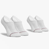Tommy Hilfiger 2 Pack Mens Invisible Socks White
