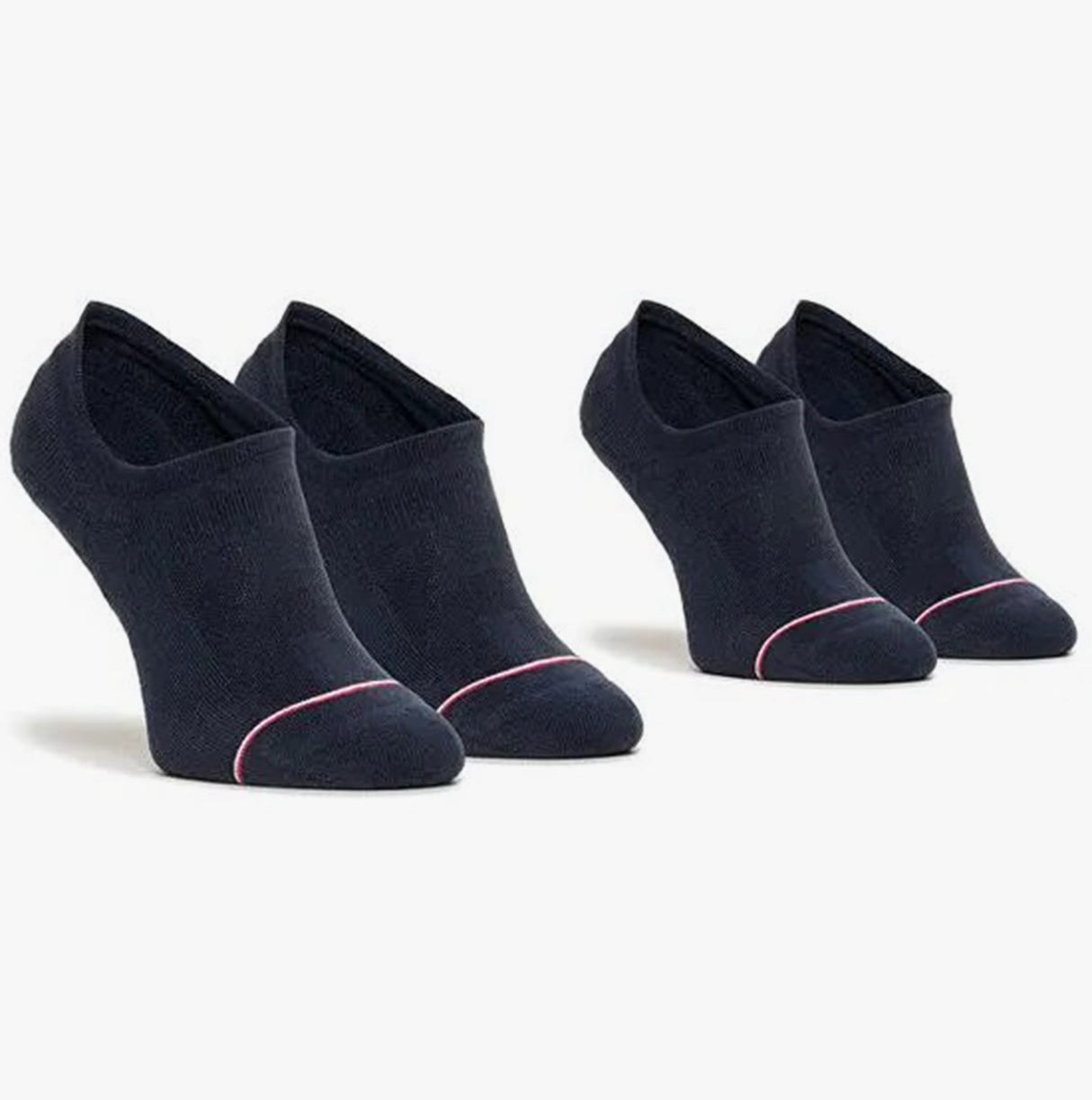 Tommy Hilfiger 2 Pack Mens Invisible Socks Navy