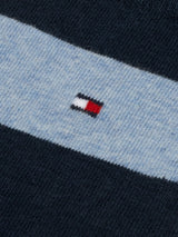 Tommy Hilfiger 2 Pack Mens Crew Stripe Socks Light Blue