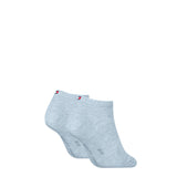 Tommy Hilfiger 2 Pack Trainer Womens Ankle Socks Light Blue