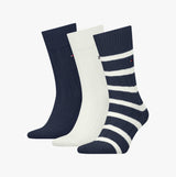 Tommy Hilfiger 3 Pack Giftbox Bootsock Mens Socks Navy
