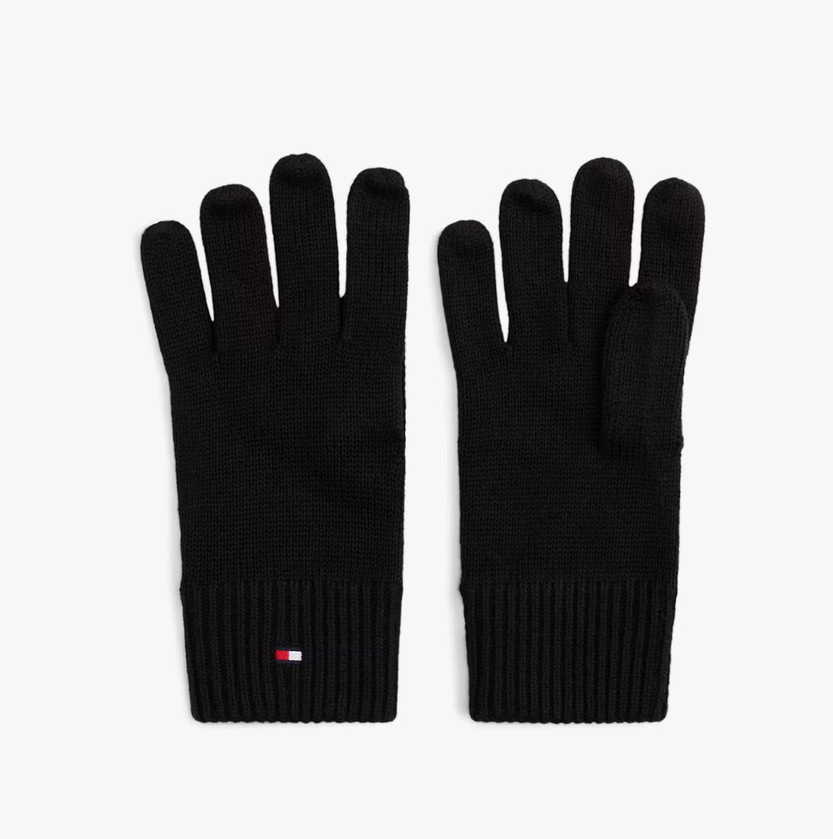 Tommy Hilfiger ESSENTIALS FLAG GLOVES Mens Gloves Black