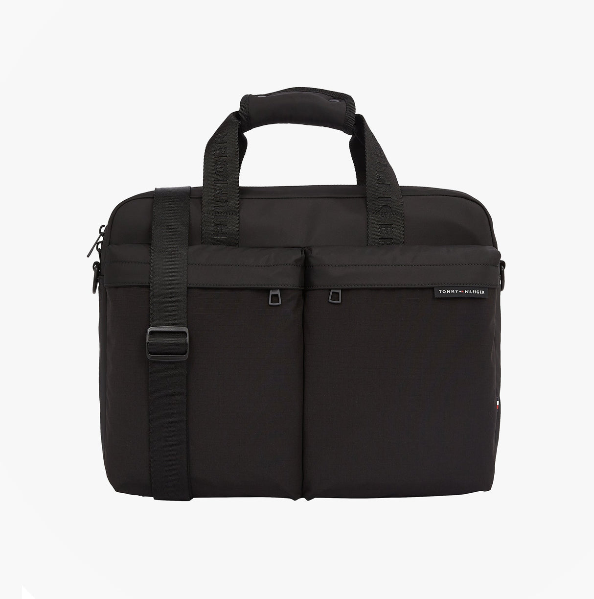 Tommy Hilfiger Rubberised Logo Laptop Bag