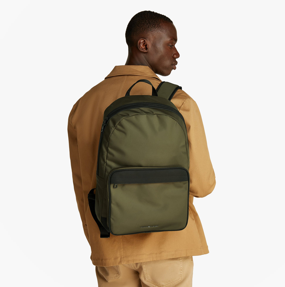 Tommy Hilfiger REPREVE Metal Logo Backpack Army Green