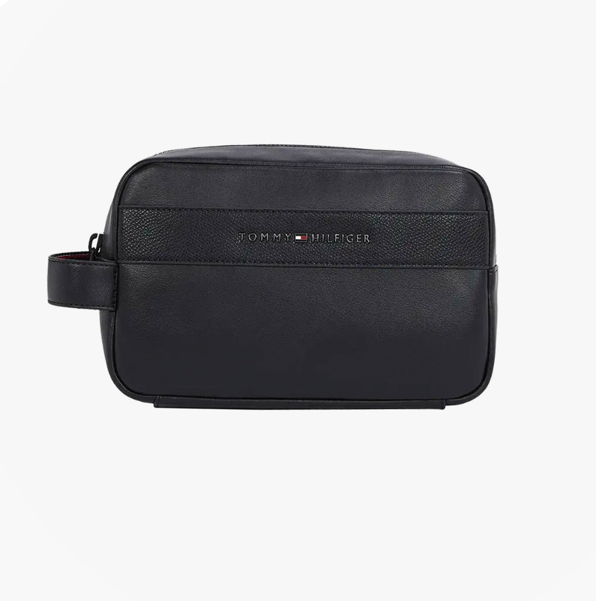 Tommy Hilfiger CORPORATE METAL LOGO Mens Washbag Black