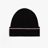 Tommy Hilfiger Signature Tape Mens Wool Beanie Black