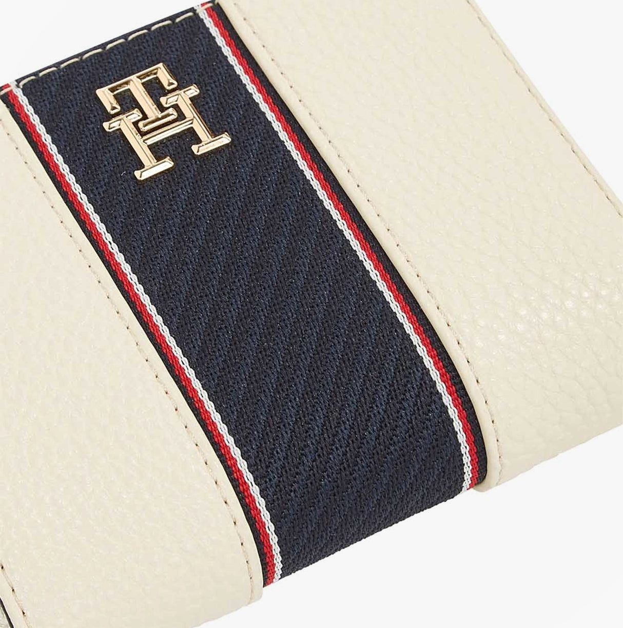 Tommy Hilfiger Womens monogram wallet with TH signature Cream