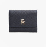 Tommy Hilfiger Womens Monogram Trifold Wallet Navy